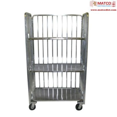STAINLESS STEEL 360 DOZEN EGG DISPLAY OR DISTRIBUTION CART