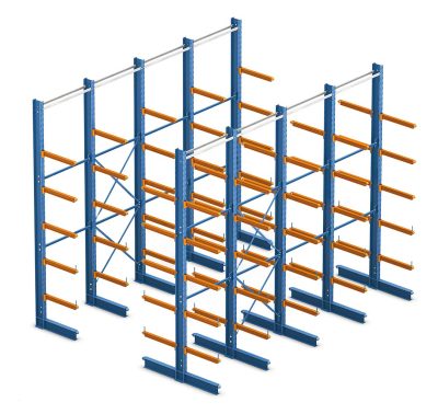 12 ft. Cantilever Rack | 4 ft. Arms | Double-Sided