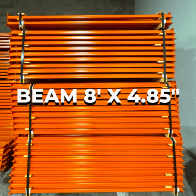 Tear Drop Pallet Rack Beam 8' x 4.85"